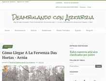 Tablet Screenshot of deambulandoconartabria.com